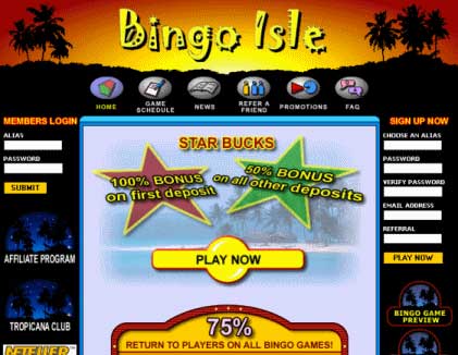 Bingo Isle - High roller best bonuses and Private Jackpot Room!