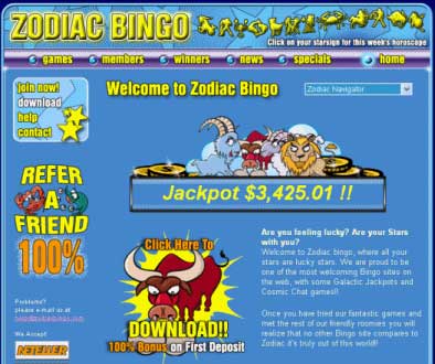 Zodiac Bingo - Experience Galactic Jackpots and Cosmic Chat games!