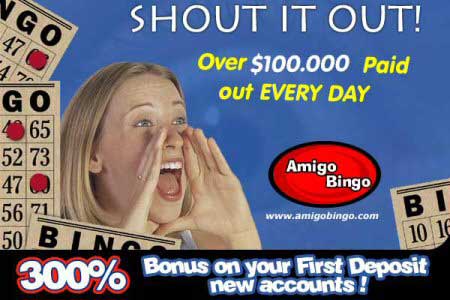 Amigo Bingo - Best online Bingo and huge bingo bonuses and prizes!